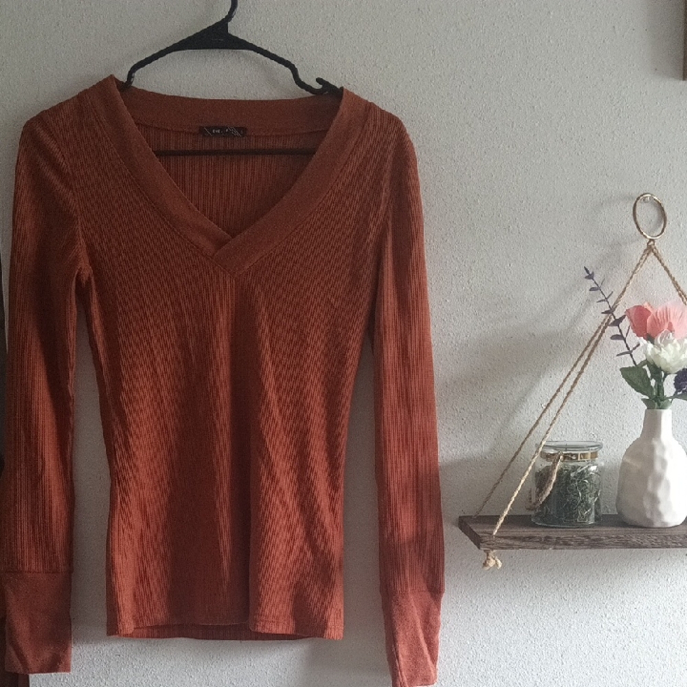 Women's Rust Long Sleeve Top